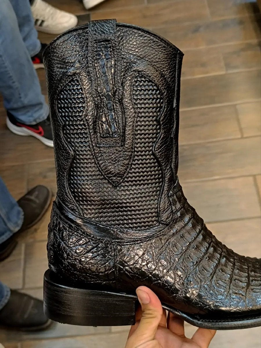 Men's Handmade Crocodile Leather Boots