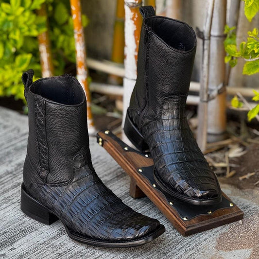 Edward Crocodile Leather Boots