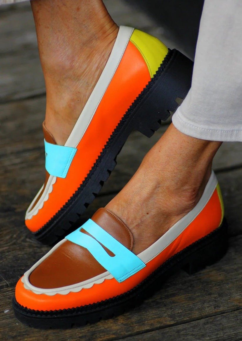 Colorful Colorblock Loafers