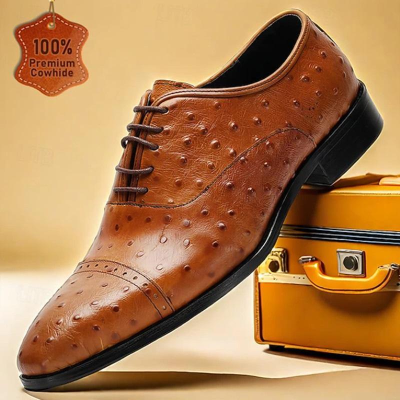 Men's Leather Full-Grain Cowhide Anti-Slip Shoes