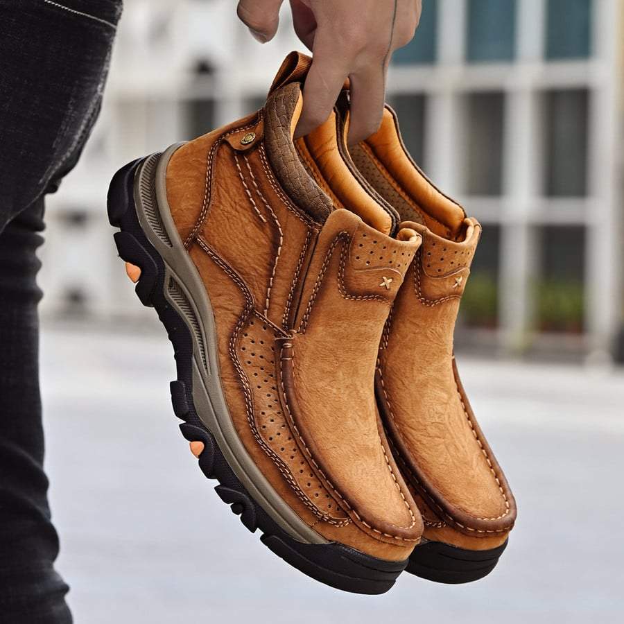 Men's Classic Ankle Boots With Supportive Orthopedic Sole