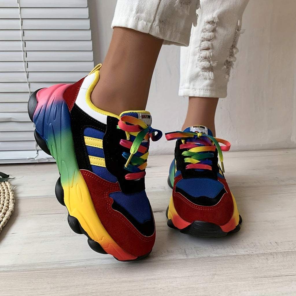 Trainers Colorful Lace Up Sport Shoes