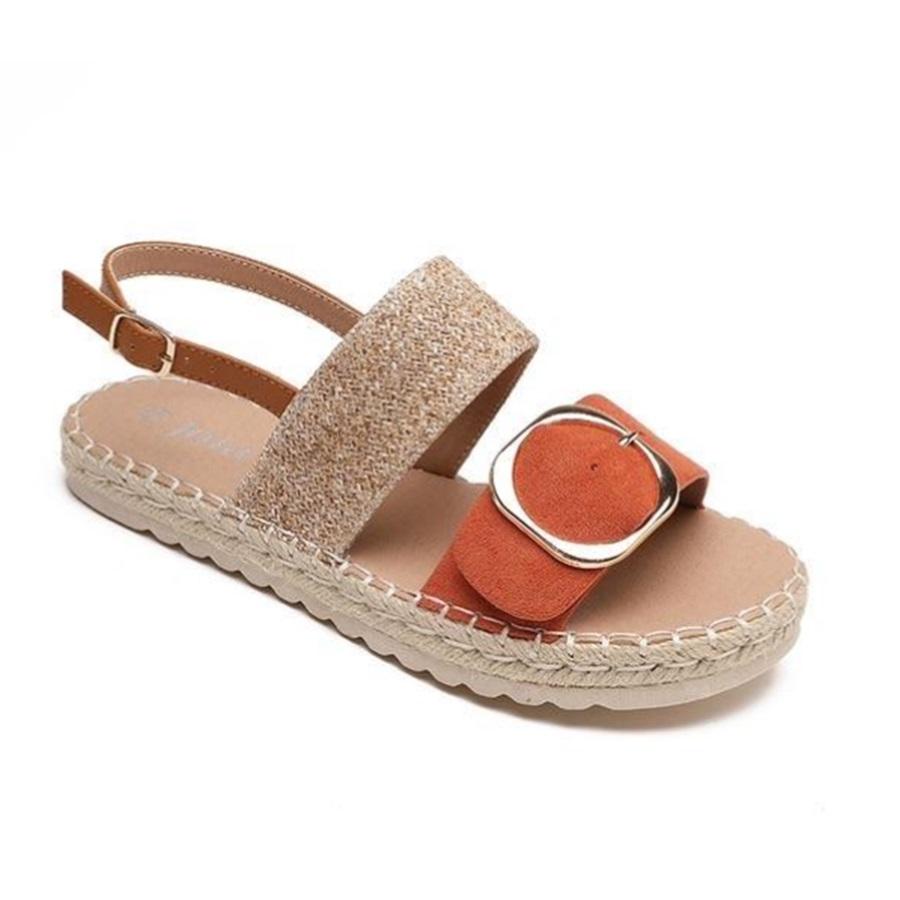 Women's Woven Twine Buckle Sandals