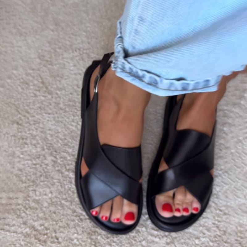 Women's Leather Casual Beach Sandals