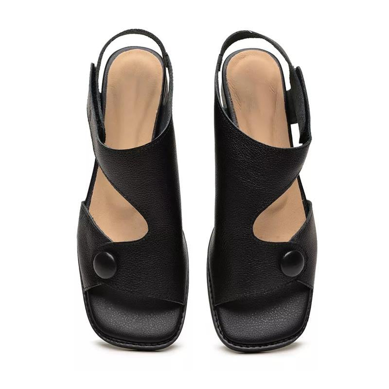 Women's Leather Soft Flat Sandals