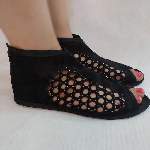 Dazzle Fishmouth Breathable Flat Sandals