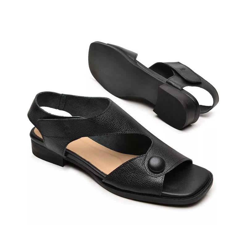 Women's Leather Soft Flat Sandals