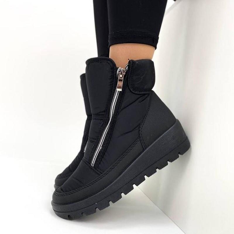 Women's Round-toed Velvet Warm Boots