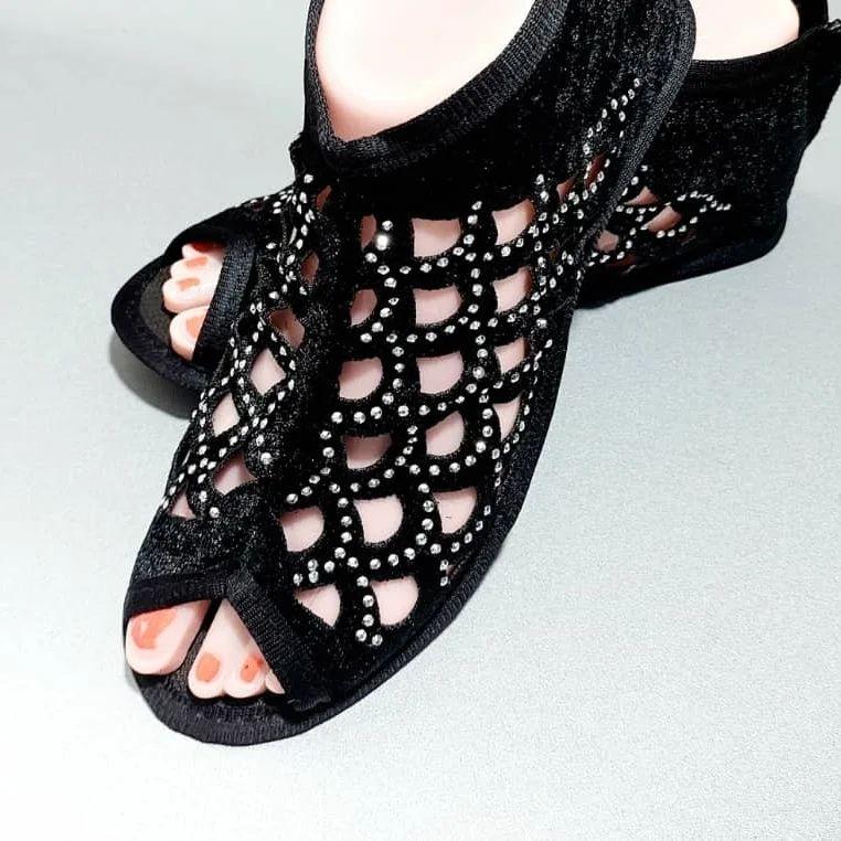 Women's Elegant Rhinestone Flat Sandals