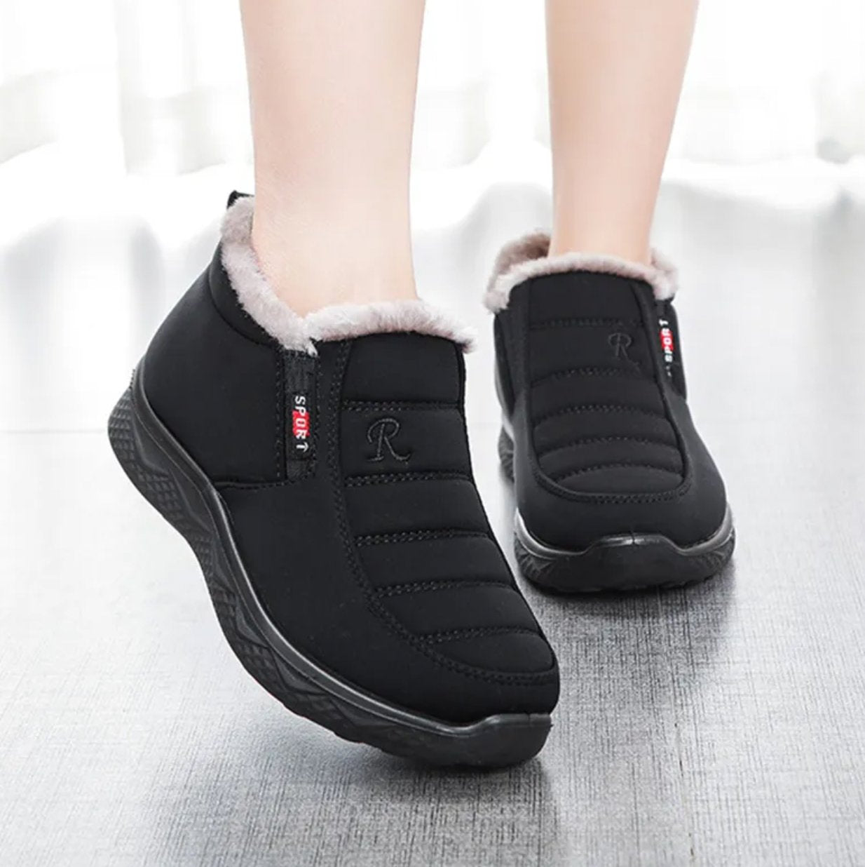 2023 Women Winter Non-slip Waterproof Plush Ankle Boots [Wide Width]