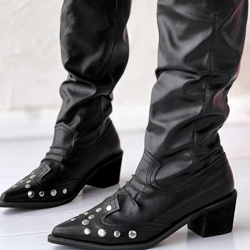 Studded Vintage Western Boots