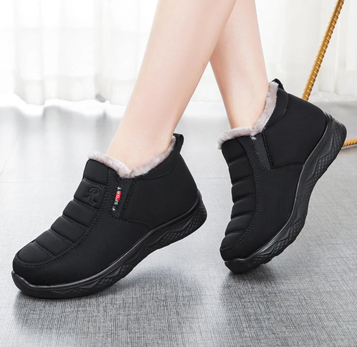 2023 Women Winter Non-slip Waterproof Plush Ankle Boots [Wide Width]