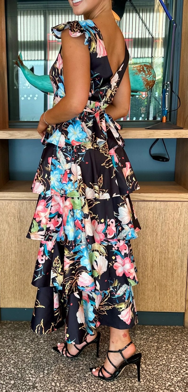 Layered Floral Dress