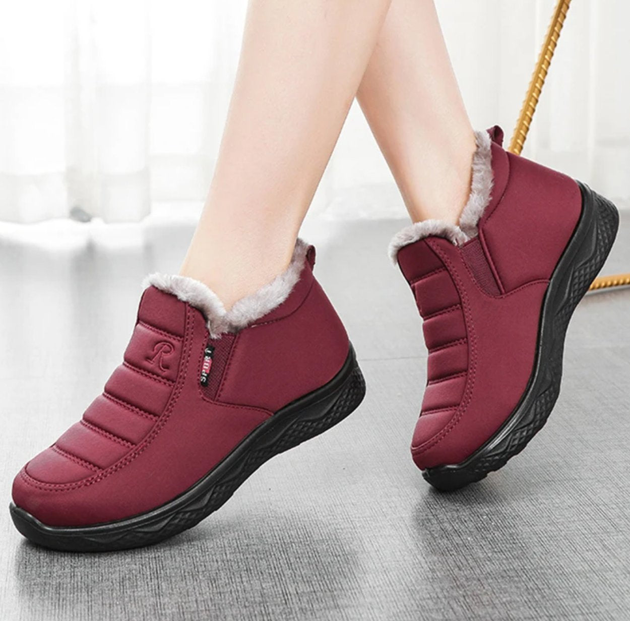 2023 Women Winter Non-slip Waterproof Plush Ankle Boots [Wide Width]