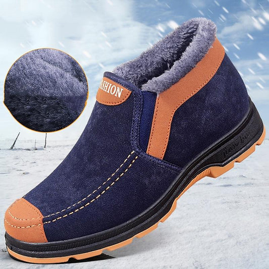 Men's Winter Cozy Wool Lined Casual Outdoor Warm Snow Boots