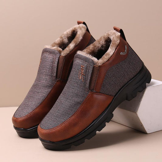 Men's Winter Fleece Waterproof Warm Anti-slip Comfort Shoes (Buy 2 Free Shipping✔️)