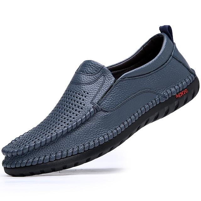 Casual Breathable Men's Leather Loafers