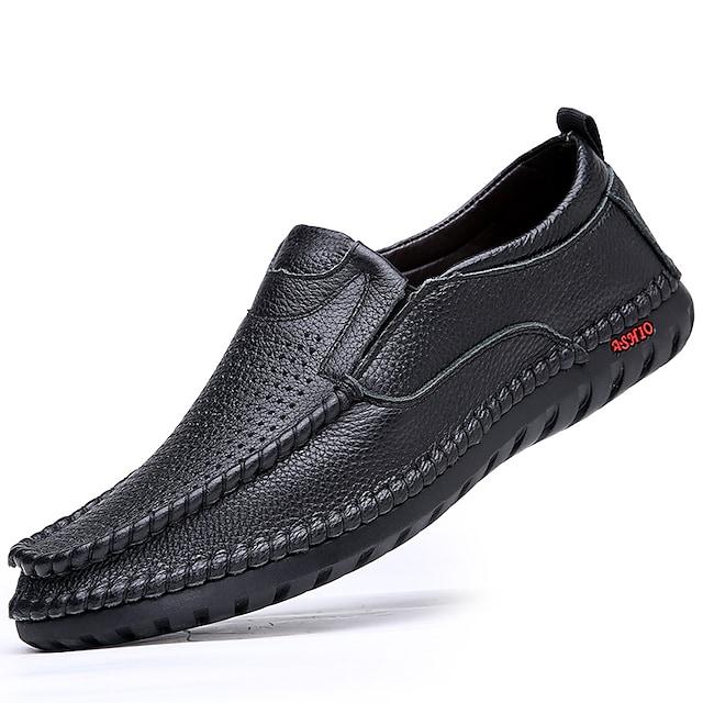 Casual Breathable Men's Leather Loafers