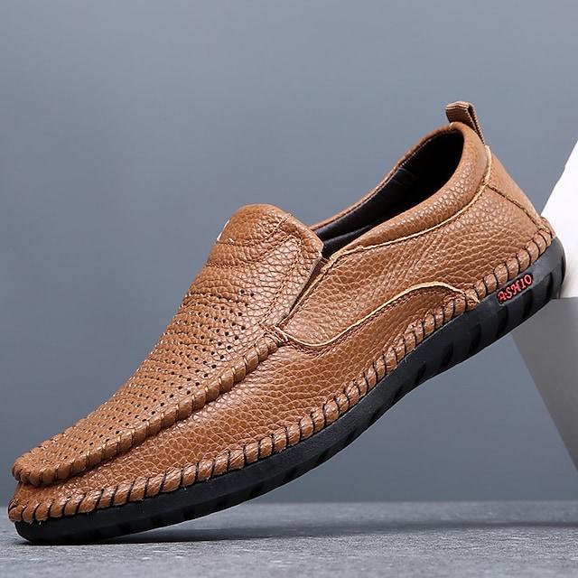 Casual Breathable Men's Leather Loafers