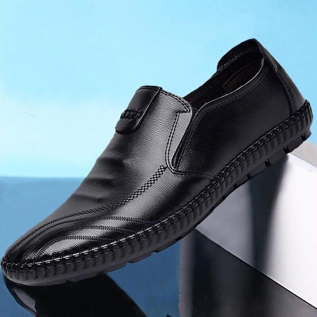 Men's Daily PU Waterproof  Loafers & Slip-Ons