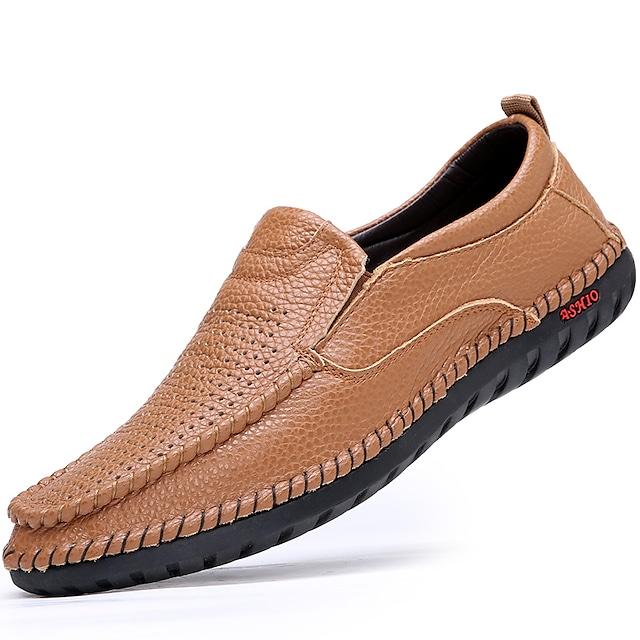 Casual Breathable Men's Leather Loafers