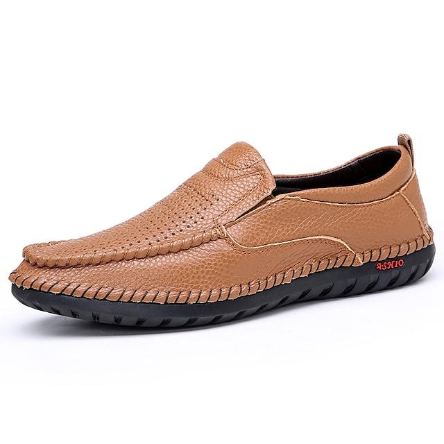 Casual Breathable Men's Leather Loafers