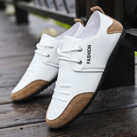 Men's Breathable Linen Solid Color Non-slip Driving Shoes