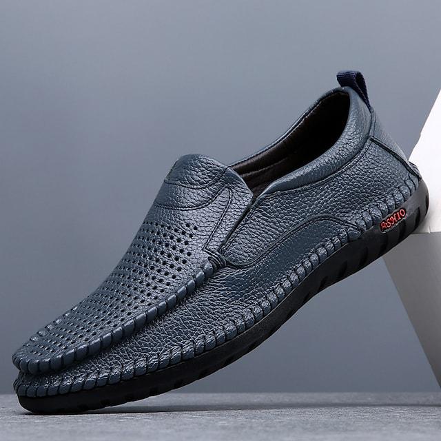 Casual Breathable Men's Leather Loafers