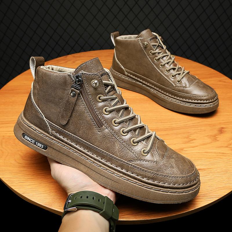 2023 Men's Genuine Leather Business Boots