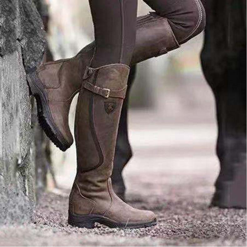 Women's Waterproof High Riding Leather Boots(Buy 2 Free Shipping✔️)