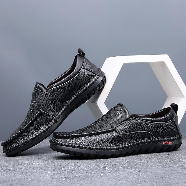 Casual Breathable Men's Leather Loafers