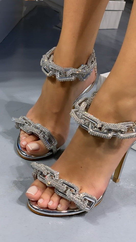 Moonwalk Shiny Chains Sandals